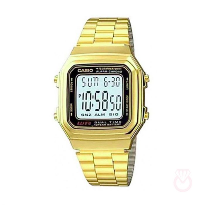 CASIO VINTAGE hombre dorado acero A178WGA-1ADF