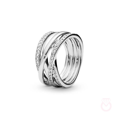 PANDORA ANILLOS mujer plateado  190919CZ