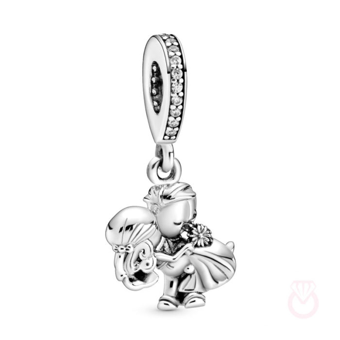 PANDORA Charm colgante en plata de primera ley Recién Casados mujer plateado  798896C01