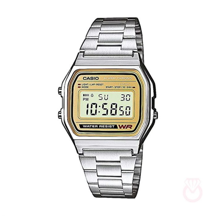 CASIO VINTAGE ICONIC mujer plateado acero A158WEA-9EF