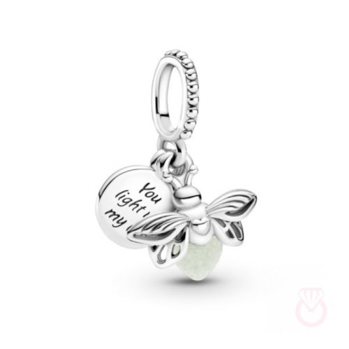 PANDORA Charm Colgante en plata de ley Luciérnaga Brillante Metal: plata de primera ley mujer   799352C01