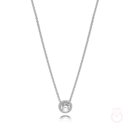 PANDORA Collar en plata de ley Elegancia Clásica mujer plateado  396240CZ