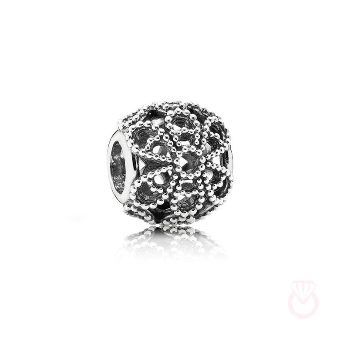 PANDORA Charm en filigrana rosas mujer plateado  791282