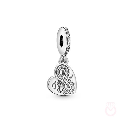 PANDORA Charm colgante Pandora Amigas Para Siempre mujer plateado  791948CZ