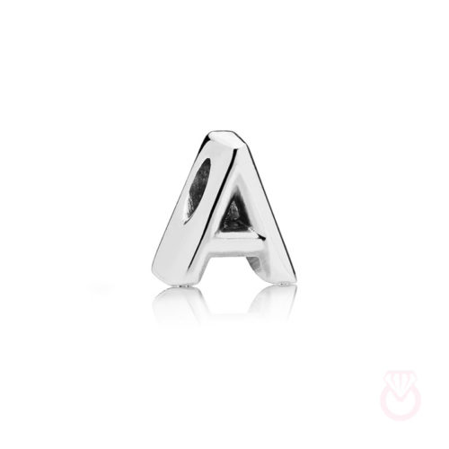 PANDORA Charm en plata de ley Letra A mujer plateado  797455