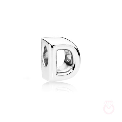 PANDORA Charm en plata de ley Letra D mujer plateado  797458