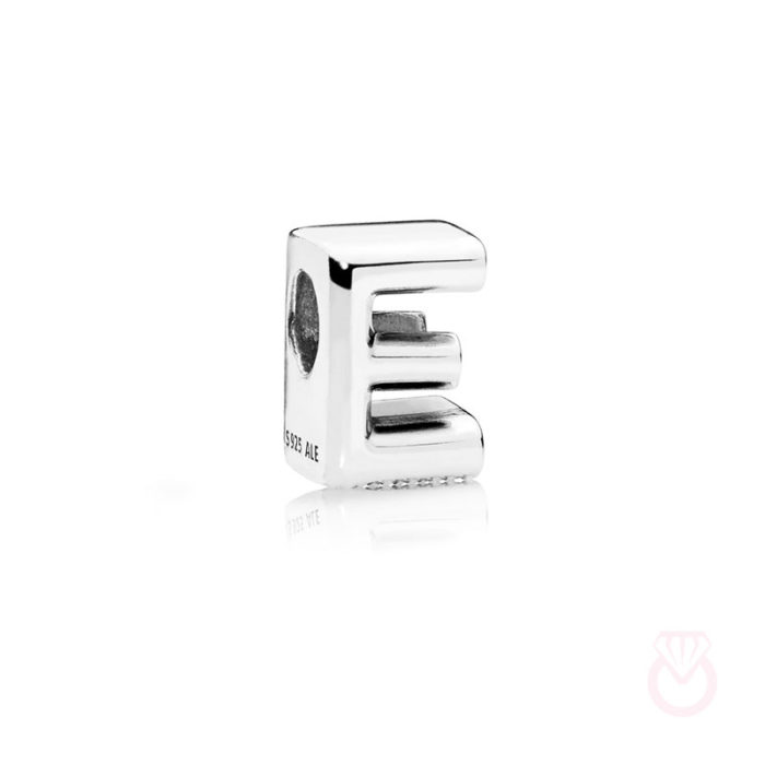 PANDORA Charm en plata de ley Letra E mujer plateado  797459