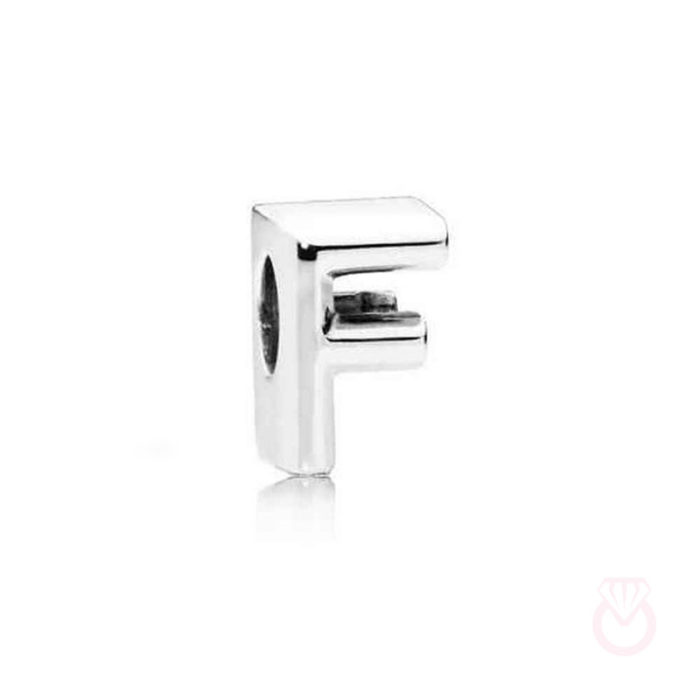 PANDORA Charm en plata de ley Letra F mujer plateado  797460