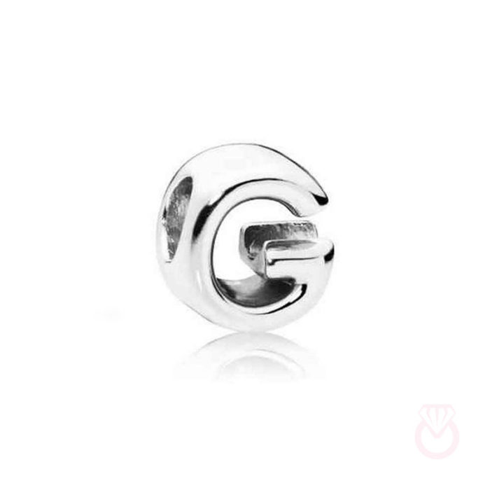 PANDORA Charm en plata de ley Letra G mujer plateado  797461