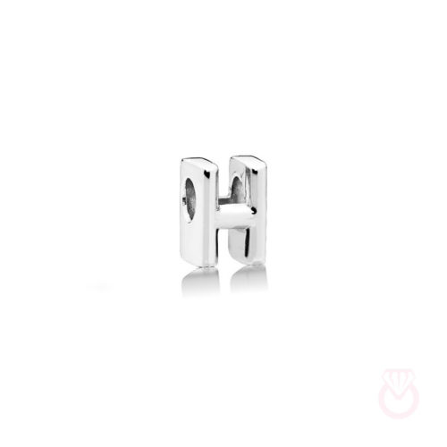 PANDORA Charm en plata de ley Letra H mujer plateado  797462