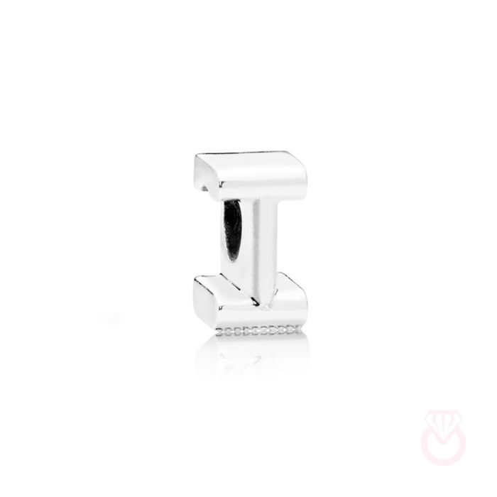 PANDORA Charm en plata de ley Letra I mujer plateado  797463