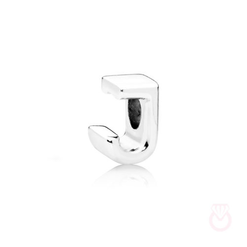 PANDORA Charm en plata de ley Letra J mujer plateado  797464