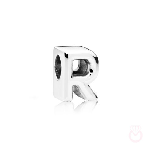 PANDORA Charm en plata de ley Letra R mujer plateado  797472