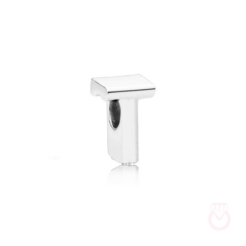 PANDORA Charm en plata de ley Letra T mujer plateado  797474