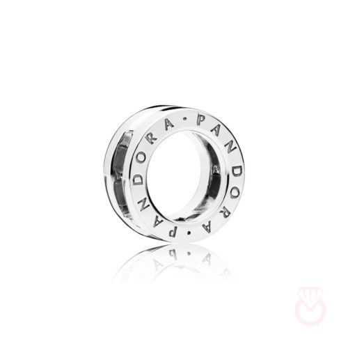 PANDORA Charm Reflexions en plata de ley Logo PANDORA mujer plateado  797598