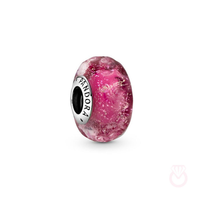 PANDORA Charm cristal de Murano Cereza mujer plateado  798872C00