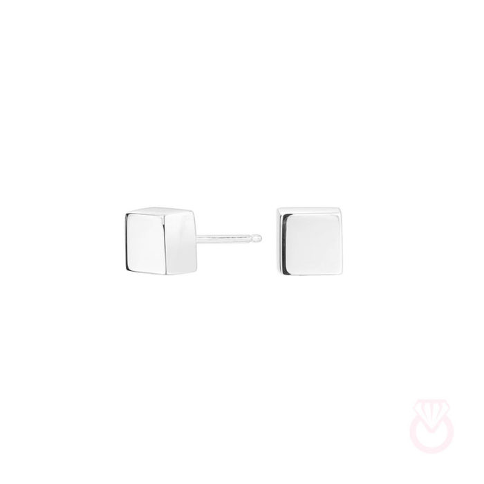 ITEMPORALITY Pendientes Cube Cuadrado Plata mujer plateado  SEA-100-047-UU