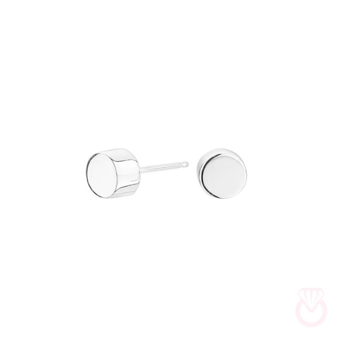 ITEMPORALITY Pendientes Cube Círculo Plata mujer plateado  SEA-100-049-UU