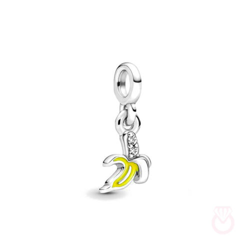 PANDORA Mini Colgante Plátano Pandora ME mujer plateado  799673C01