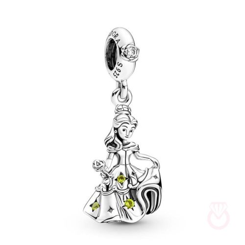 PANDORA Charm Colgante Bella Bailarina de La Bella y la Bestia de Disney mujer plateado  790014C01