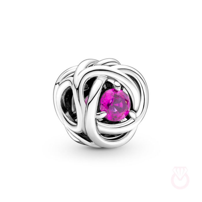 PANDORA Charm Círculo Eternity Rosa mujer plateado  790065C05