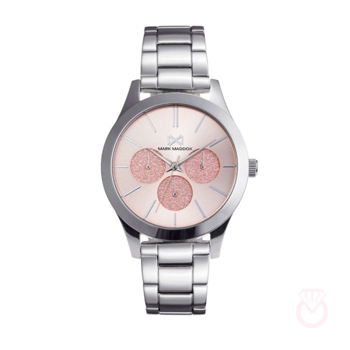 MARKMADDOX Reloj de Mujer Mark Maddox Marais multifunción de acero y brazalete mujer plateado  MM7127-97