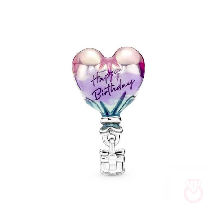 PANDORA Charm en plata de ley Globo Aerostático Feliz Cumpleaños mujer plateado  791501C01