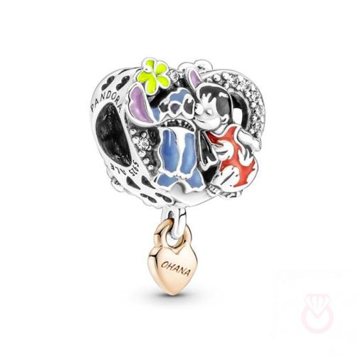 PANDORA Charm en plata de ley Ohana Lilo & Stitch de Disney Pandora mujer plateado  781682C01