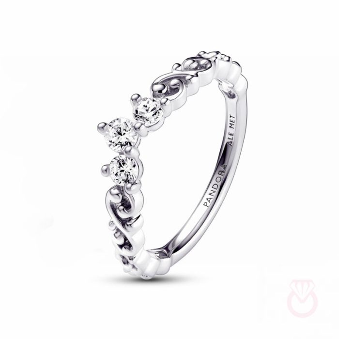 PANDORA Anillo en plata de ley Tiara Real  Remolino mujer plateado  192232C01