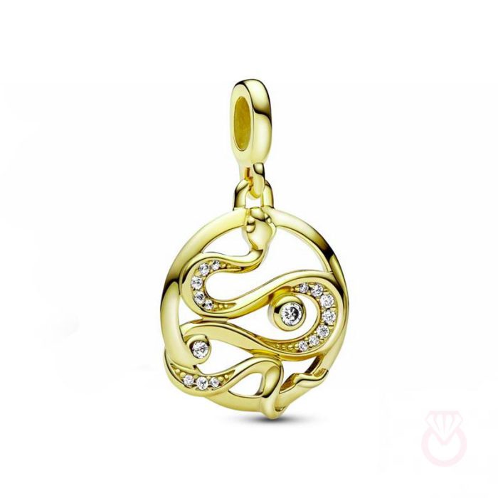 PANDORA Medallón  Serpiente en Pavé Pandora ME mujer dorado  762301C01