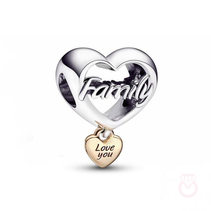 PANDORA Charm  Corazón Te Quiero Familia Pandora mujer plateado  782326C00