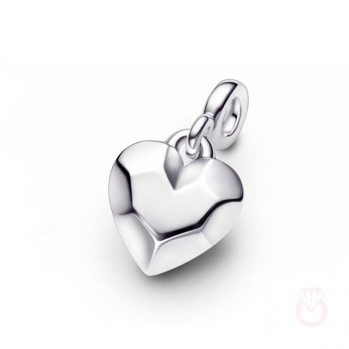 PANDORA Mini Colgante  Corazón Facetado Pandora ME mujer plateado  792305C00