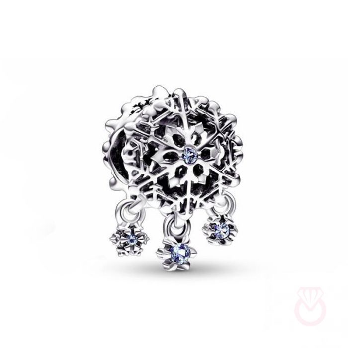 PANDORA Charm en plata de ley Gota de Copo de Nieve  mujer plateado  792367C01