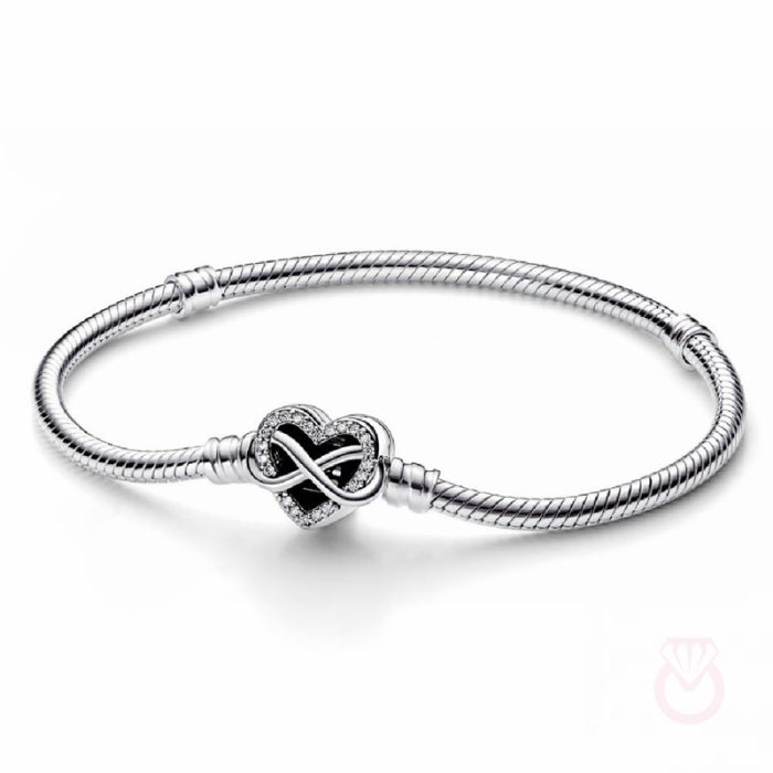 PANDORA Pulsera Pandora Moments en plata de ley Cadena de Serpiente  mujer plateado  592645C01